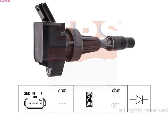 EPS 1.970.646 - Zapaľovacia cievka parts5.com