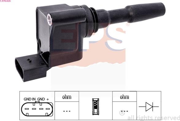 EPS 1.970.635 - Cewka zapłonowa parts5.com