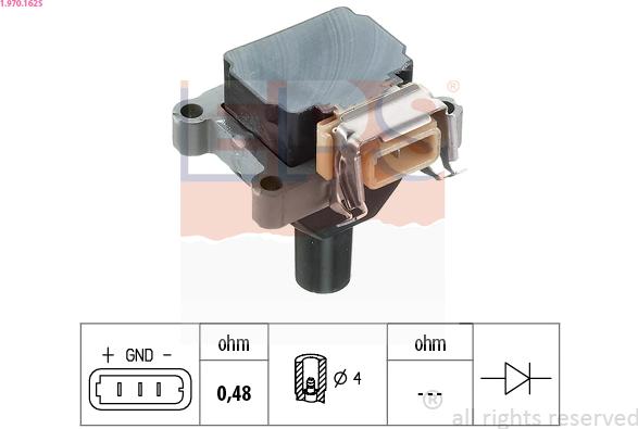 EPS 1.970.162S - Bobina de encendido parts5.com