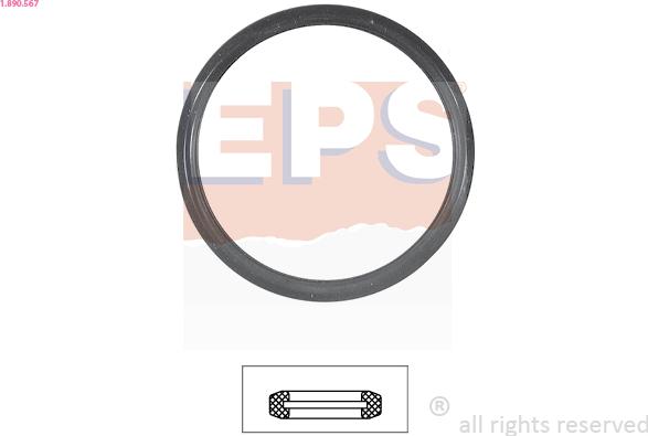 EPS 1.890.567 - Uszczelka, termostat parts5.com