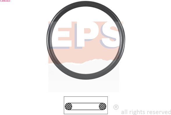 EPS 1.890.653 - Gasket, thermostat parts5.com