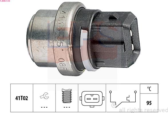 EPS 1.840.133 - Sensor, coolant temperature parts5.com