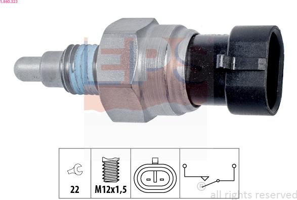 EPS 1.860.323 - Spínač cúvacích svetiel parts5.com