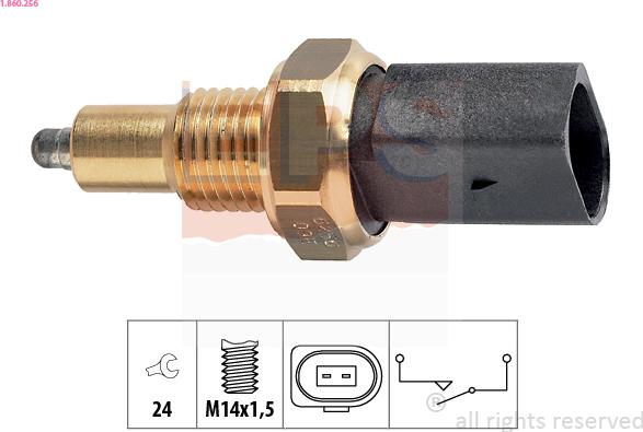 EPS 1.860.256 - Interruptor, piloto de marcha atrás parts5.com