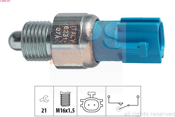 EPS 1.860.231 - Lüliti,tagurdustuli parts5.com