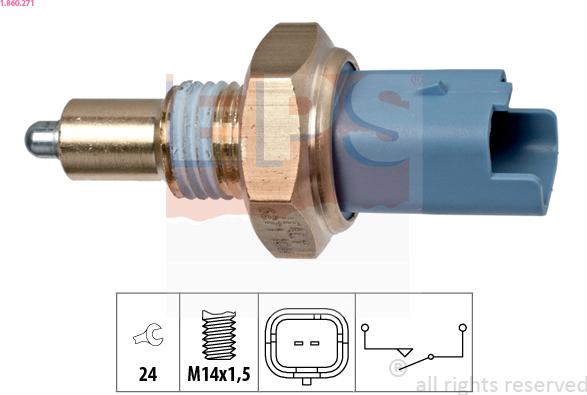 EPS 1.860.271 - Switch, reverse light parts5.com