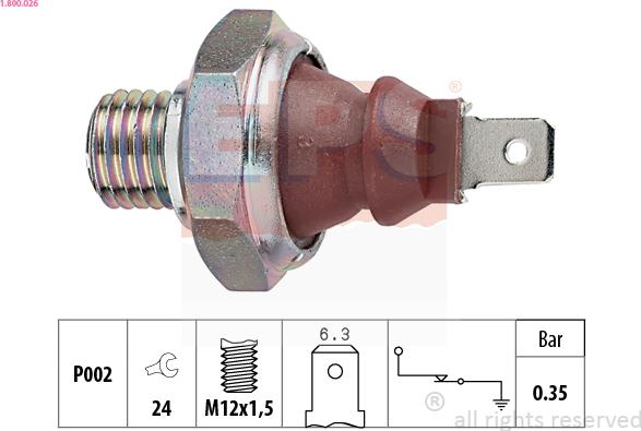 EPS 1.800.026 - Andur,Õlisurve parts5.com