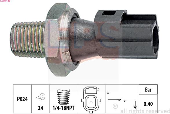 EPS 1.800.145 - Senzor,presiune ulei parts5.com