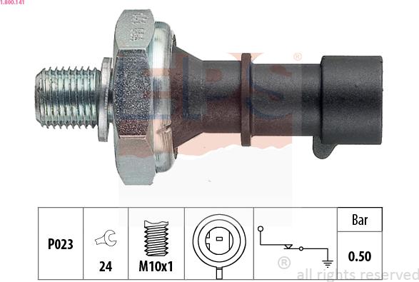 EPS 1.800.141 - Snímač tlaku oleja parts5.com