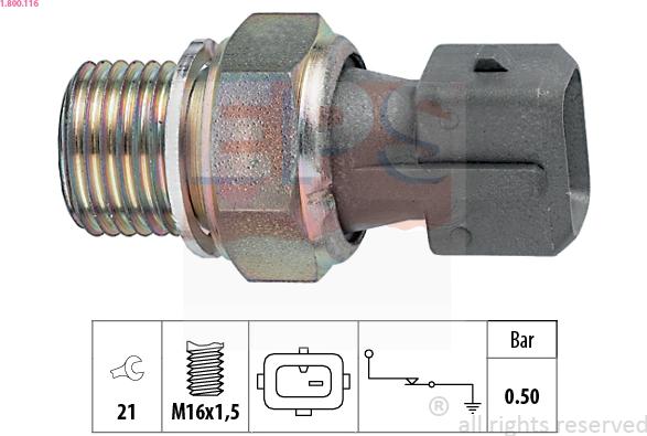 EPS 1.800.116 - Érzékelő, olajnyomás parts5.com