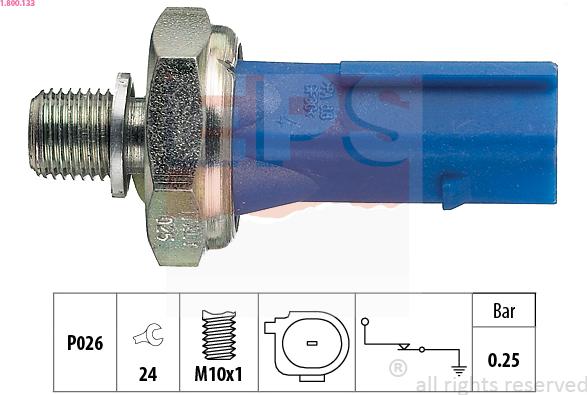 EPS 1.800.133 - Sensor, presión de aceite parts5.com