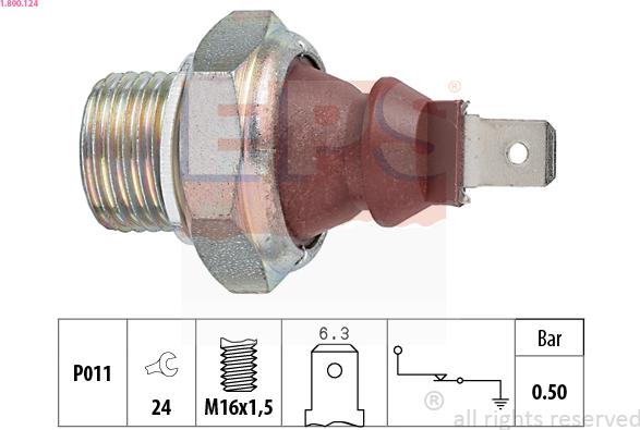 EPS 1.800.124 - Érzékelő, olajnyomás parts5.com