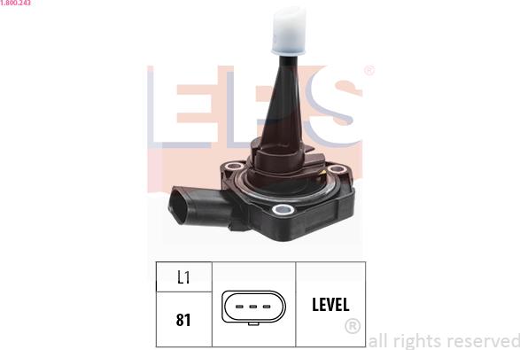 EPS 1.800.243 - Sensor, nivel de aceite del motor parts5.com