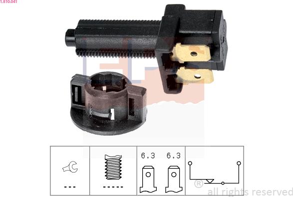 EPS 1.810.041 - Piduritule lüliti parts5.com