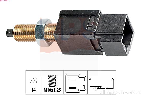 EPS 1.810.052 - Interruptor luces freno parts5.com