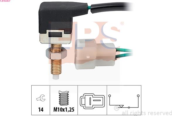 EPS 1.810.057 - Interruptor luces freno parts5.com