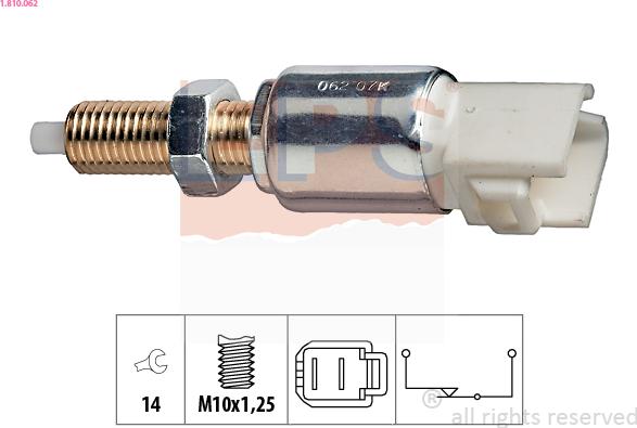 EPS 1.810.062 - Prekidač za stop-svetlo parts5.com