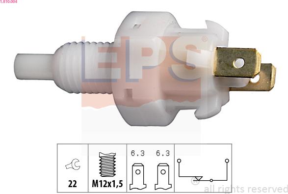 EPS 1.810.004 - Interruptor luces freno parts5.com