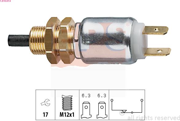 EPS 1.810.014 - Interruptor luces freno parts5.com