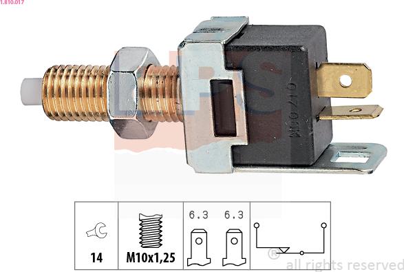 EPS 1.810.017 - Interruptor luces freno parts5.com