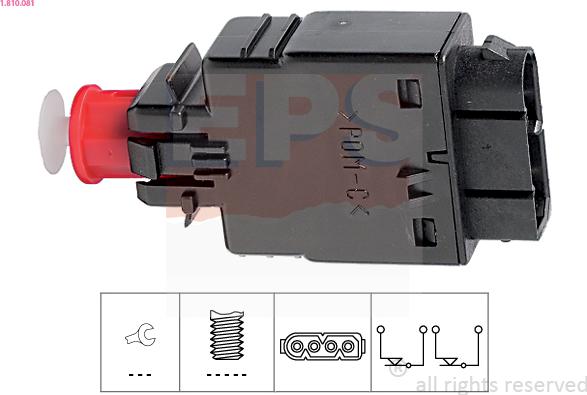 EPS 1.810.081 - Interruptor luces freno parts5.com