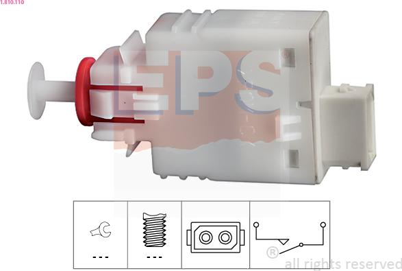 EPS 1.810.110 - Conmutador, accionamiento embrague (control veloc.) parts5.com