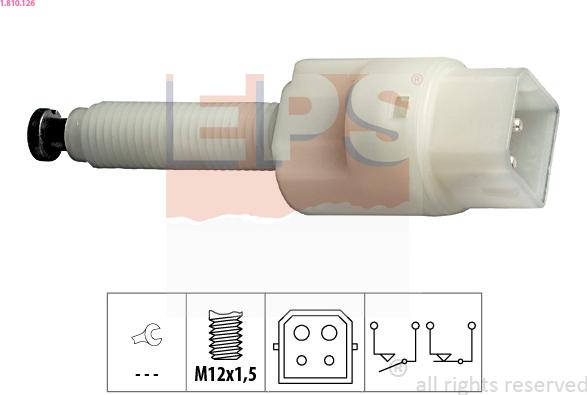 EPS 1.810.126 - Interruptor luces freno parts5.com