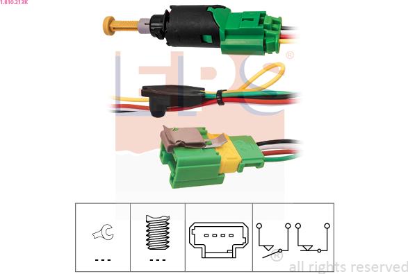 EPS 1.810.213K - Interruptor luces freno parts5.com