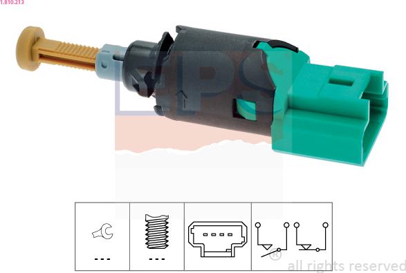 EPS 1.810.213 - Spínač brzdových svetiel parts5.com