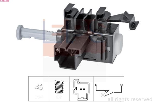 EPS 1.810.236 - Spínač ovládania spojky (pre tempomat) parts5.com