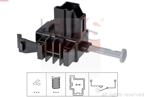 EPS 1.810.271 - Commande, embrayage (régulateur de vitesse) parts5.com