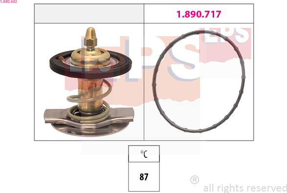 EPS 1.880.442 - Termostat,lichid racire parts5.com