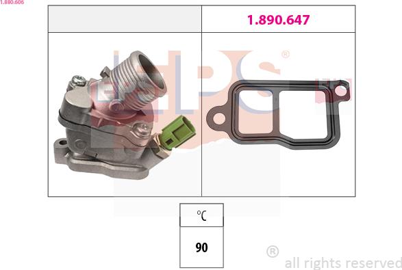 EPS 1.880.606 - Termostat, hladilno sredstvo parts5.com