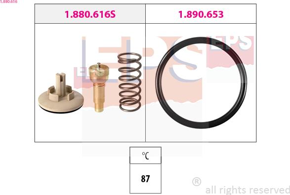 EPS 1.880.616 - Termostat, chladivo parts5.com