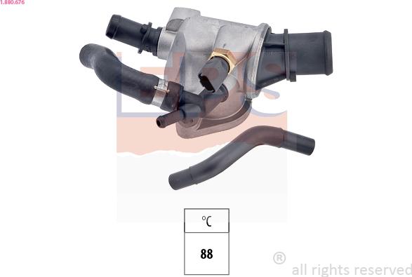 EPS 1.880.676 - Thermostat, coolant parts5.com