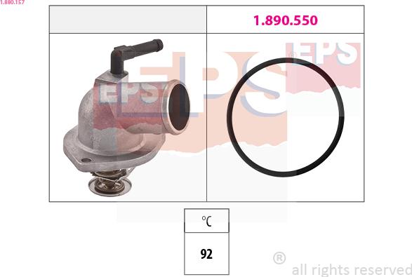 EPS 1.880.157 - Termostato, refrigerante parts5.com