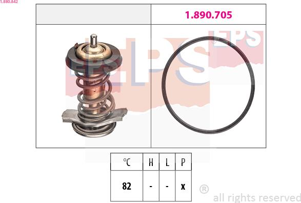 EPS 1.880.842 - Thermostat d'eau parts5.com