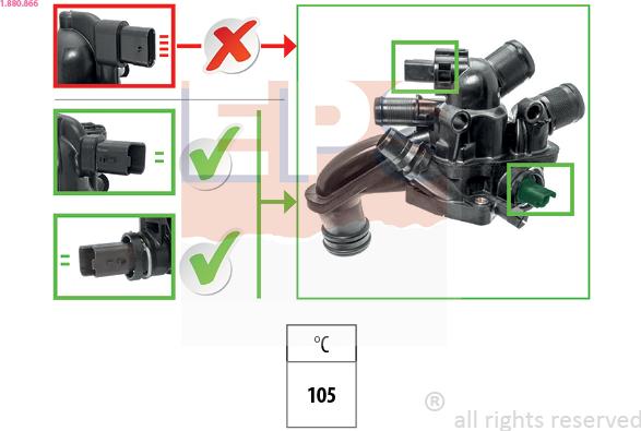 EPS 1.880.866 - Termostat, hladilno sredstvo parts5.com