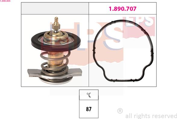 EPS 1.880.805 - Thermostat, coolant parts5.com