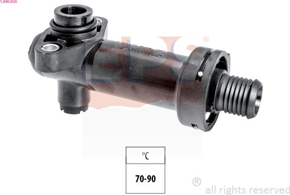 EPS 1.880.835 - Termostat, racire recirculare gaze evacuare parts5.com