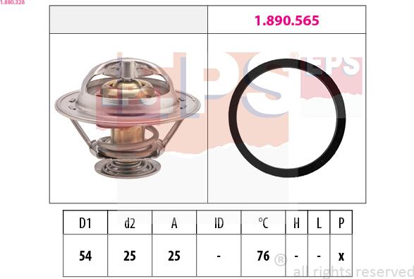 EPS 1.880.328 - Termostaat,Jahutusvedelik parts5.com