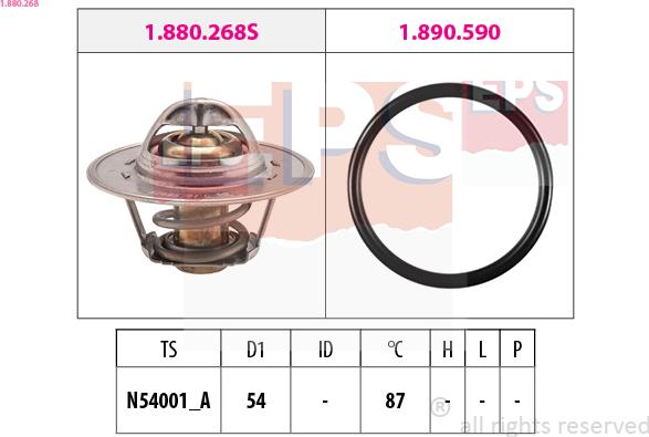 EPS 1.880.268 - Termostat, hladilno sredstvo parts5.com