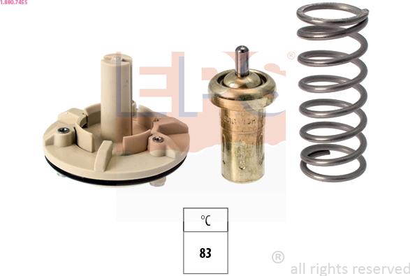 EPS 1.880.745S - Thermostat, coolant parts5.com