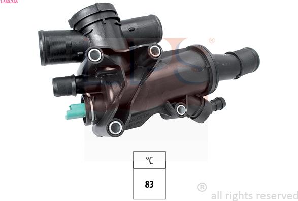 EPS 1.880.748 - Thermostat, coolant parts5.com