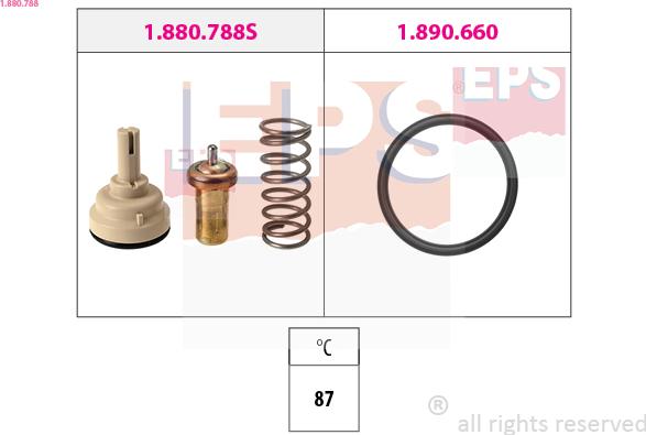 EPS 1.880.788 - Thermostat, coolant parts5.com