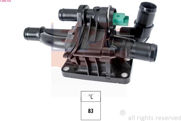 EPS 1.880.734 - Thermostat, coolant parts5.com