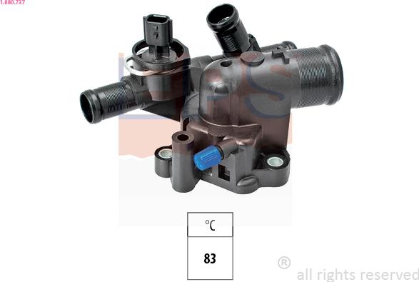 EPS 1.880.737 - Thermostat, coolant parts5.com