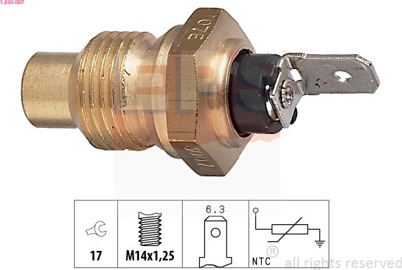 EPS 1.830.007 - Senzor, temperatura hladilnega sredstva parts5.com