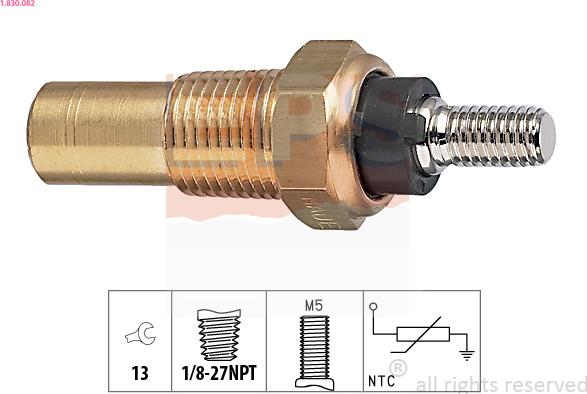 EPS 1.830.082 - Érzékelő, hűtőfolyadék-hőmérséklet parts5.com