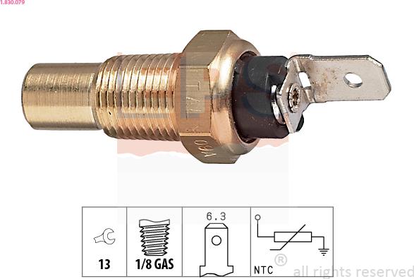 EPS 1.830.079 - Sensor, coolant temperature parts5.com